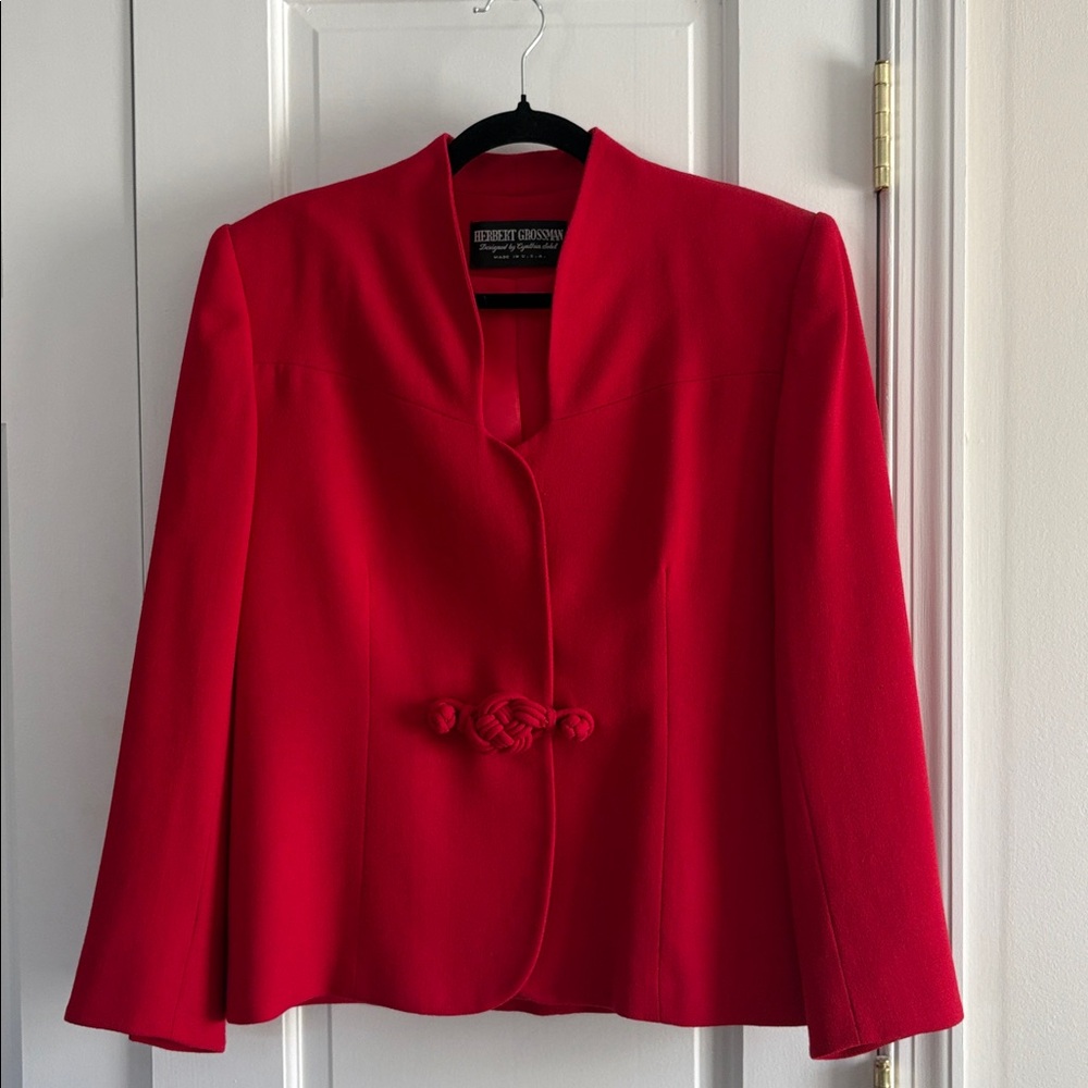 Vintage Herbert Grossman red blazer - Picture 3 of 3